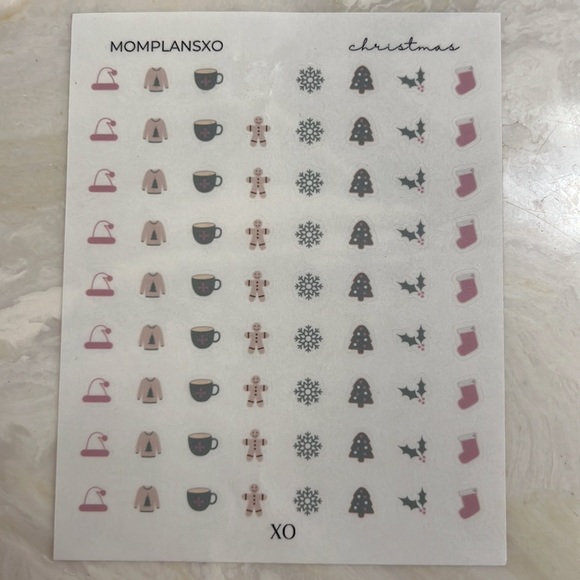 Christmas transparent stickers 3 sheet bundle - Picture 5 of 5